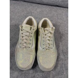 Vans Old Skool Glitter Iridescent Sneakers Shoes Women US 7 UK 4.5 EU 37‎
